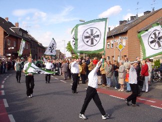 Bei der Parade zum Jubilum